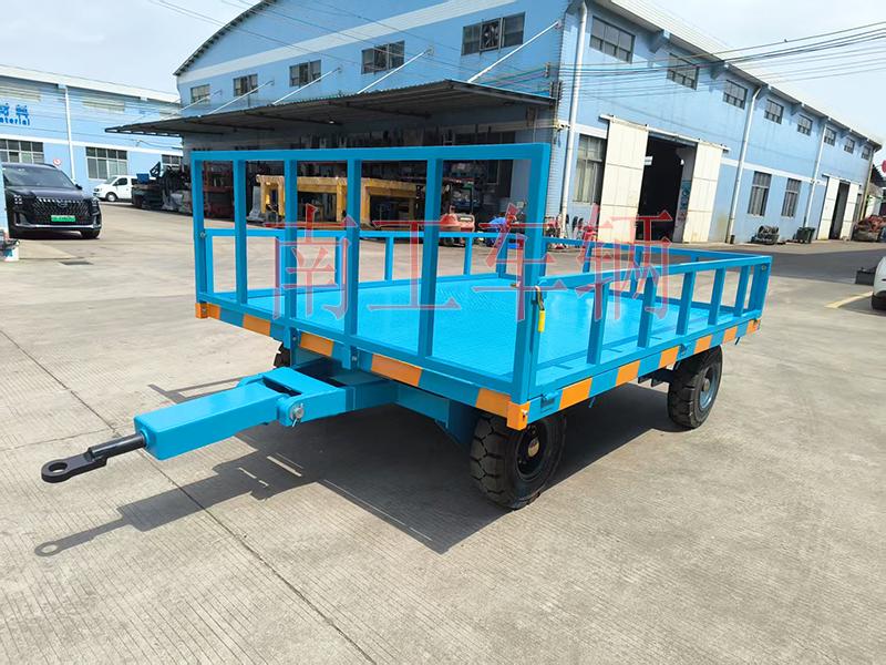 5吨下翻式护栏金年会（中国） 牵引全挂工具拖车